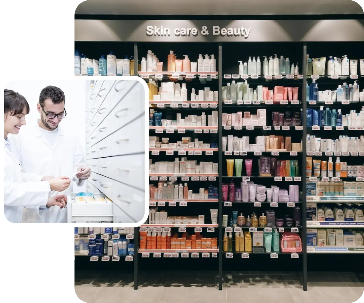 Intérieur d'une pharmacie